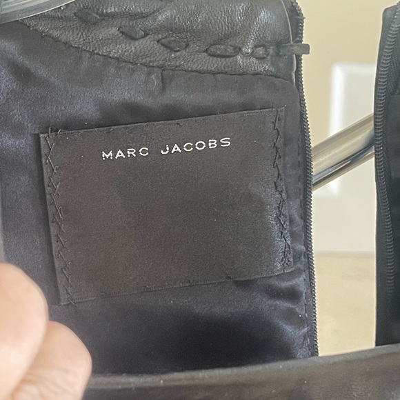 VINTAGE MARC JACOBS BLACK LEATHER DRESS - Picture 4 of 16